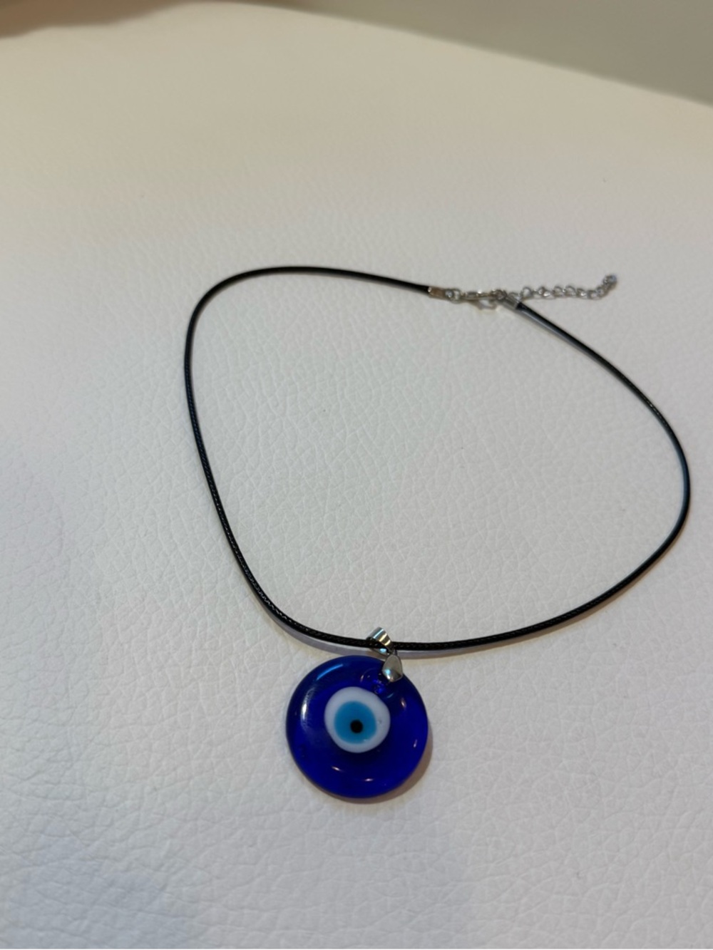 Blue Glass Evil Eye Pendant Necklace - Women Jewelry